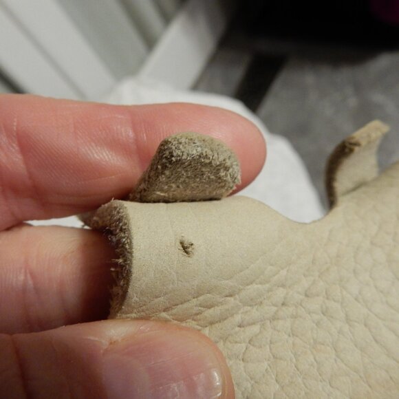 Birkenstock Florida 38 cream pebbled soft leather 7 7.5 8 women's vintage VGC - Picture 3 of 11